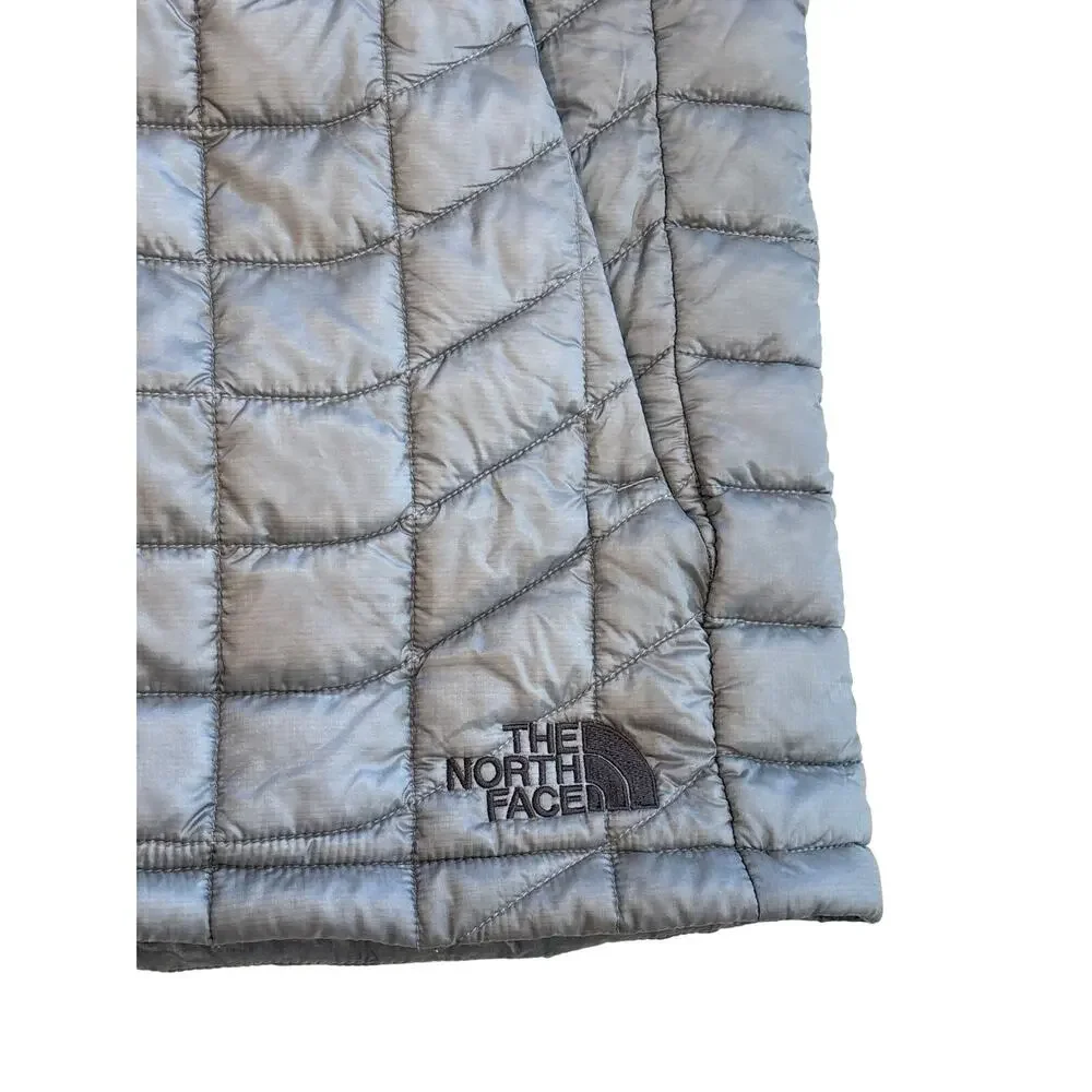 The North Face Theromball Vest Jacket Mens Large Gray Wind Blocking Lightweight